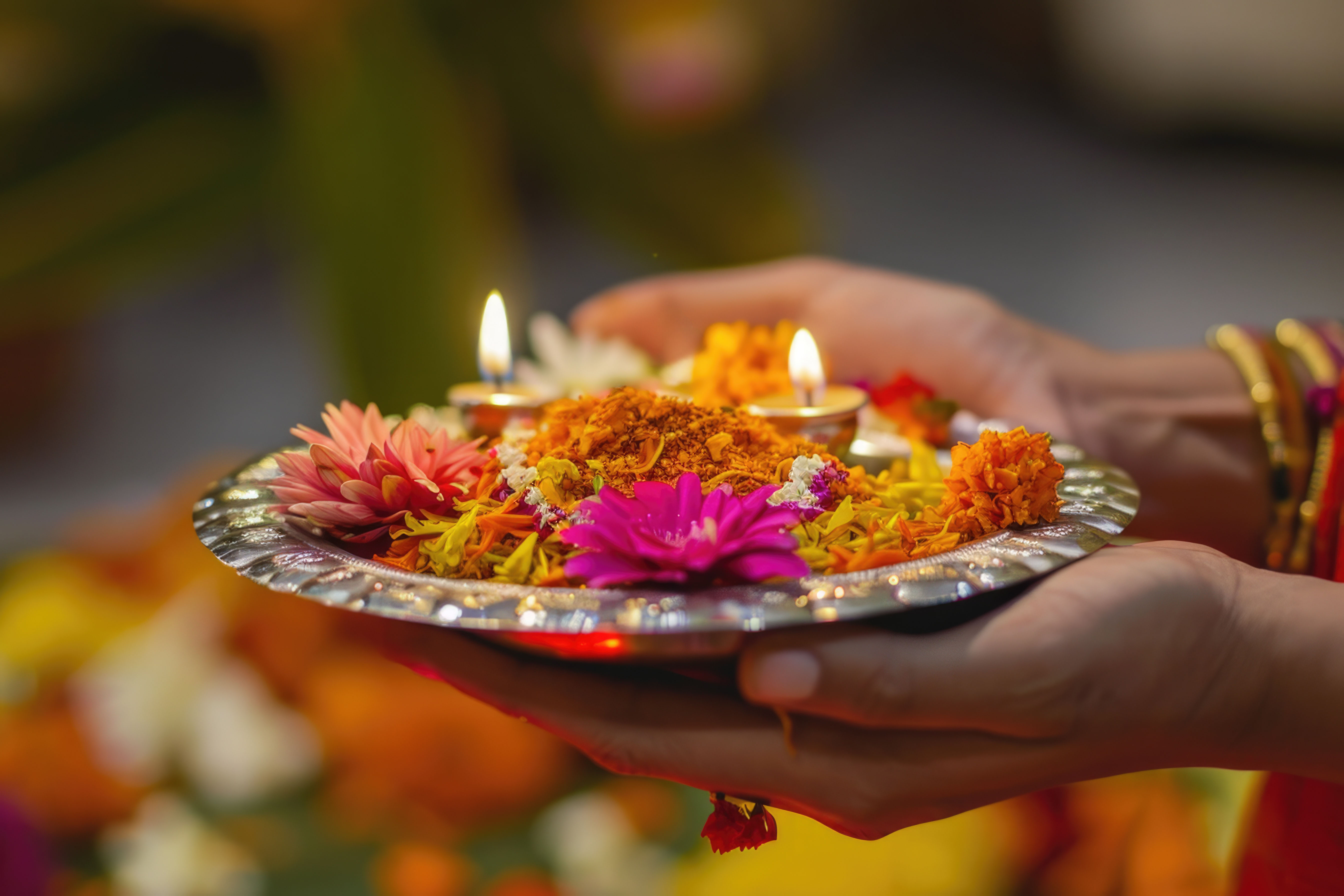 During Pooja